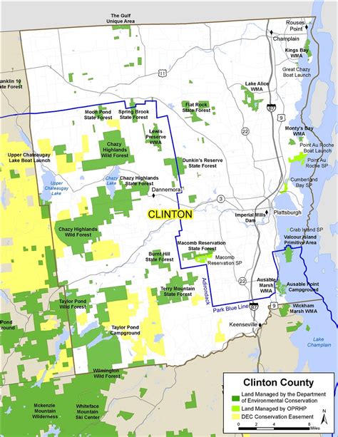 Map Of Clinton County Ny - Map Of West