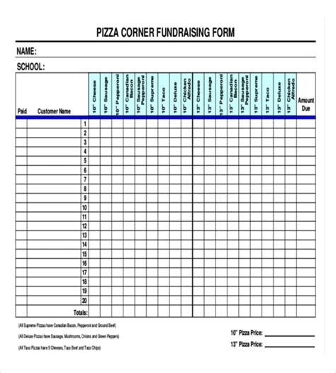 16+ Fundraiser Order Templates – Docs, Word