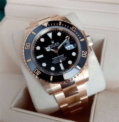 ROLEX FULL GOLD SUBMARINER BLACK, Luxury, Watches on Carousell