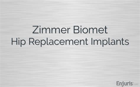 Zimmer Biomet Hip Replacement Devices, Failed Hip Implants