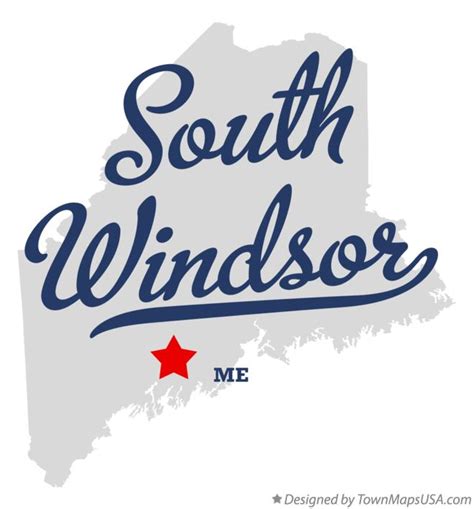 Map of South Windsor, ME, Maine