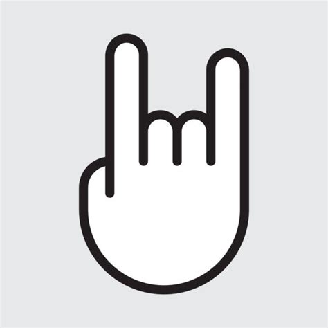 130+ Rock On Hand Emoji Stock Illustrations, Royalty-Free Vector ...