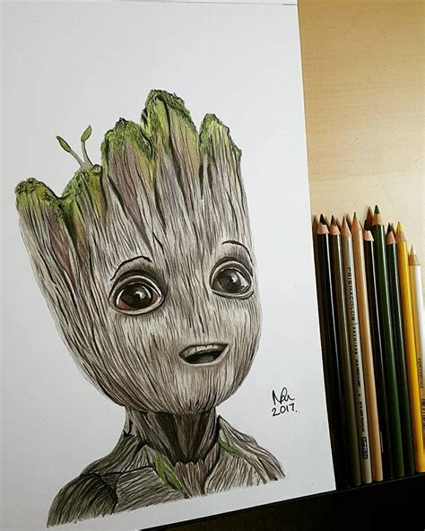 Draw Baby Groot Full Body Marvel Baby Groot Drawing Baby Groot Baby | Images and Photos finder