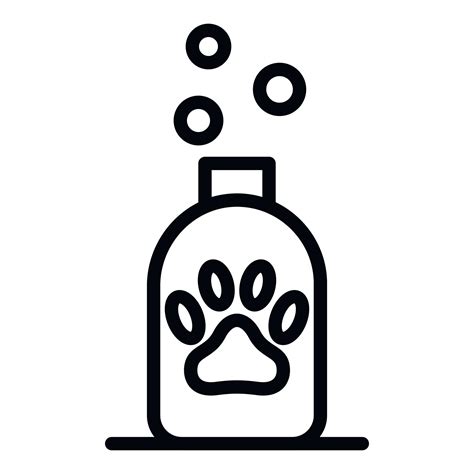 Dog shampoo icon, outline style 15307103 Vector Art at Vecteezy