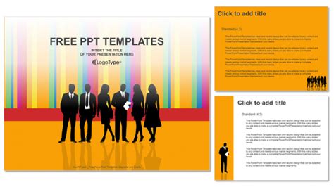 Cooperate Silhouette-Business PPT Templates