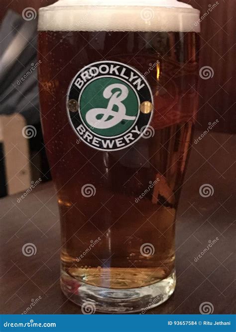 Brooklyn brewery beer editorial stock image. Image of trademark - 93657584