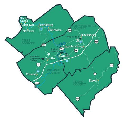 county map | Virginia's New River Valley