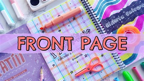 ASSIGNMENT FRONT PAGE DESIGN 🦋 EASY COVER PAGE DESIGN FOR SCHOOL PROJECT 🌸 DIY NOTEBOOK ...