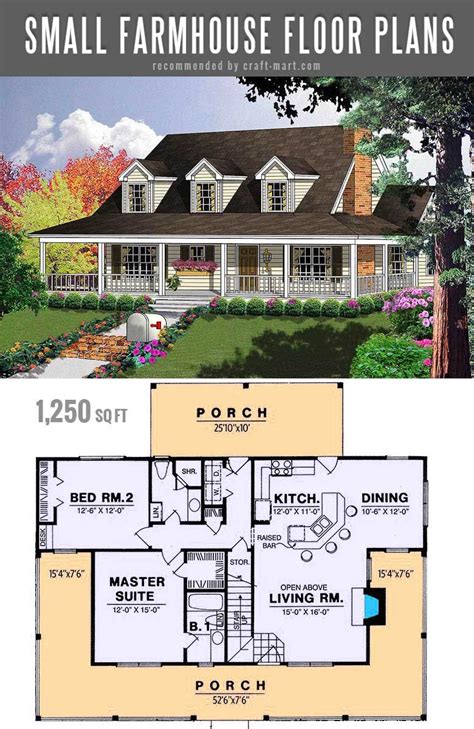 Small farmhouse plans for building a home of your dreams - Craft-Mart