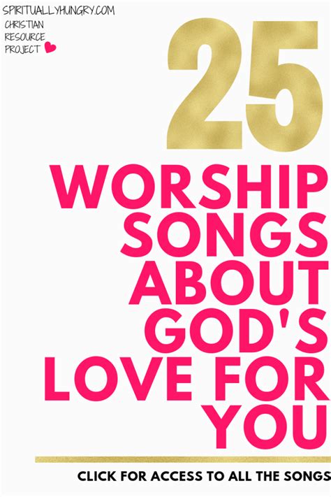 25 Christian Love Songs About The Love Of God - Spiritually Hungry