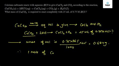 Directly Armory Expectation caco3 hcl cacl2 co2 h2o balanced plastic ...