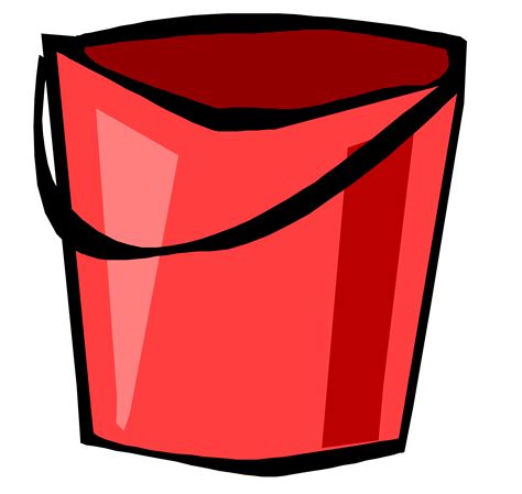 Clipart - Red Bucket