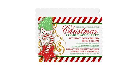 Christmas Cookie Swap Party Invitation | Zazzle