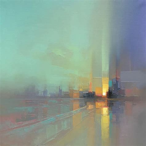 Abstract Landscape Paintings Capture Energetic Cityscapes