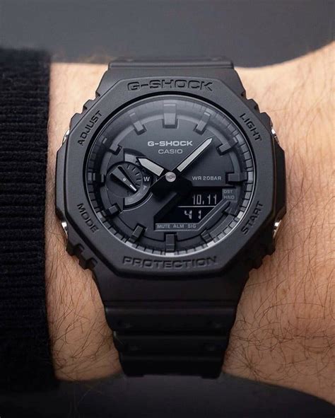 Casio G-Shock GA-2100 1A1ER CASIOAK Stealth Triple Black BNIB - FAST P&P 4971850883074 | eBay