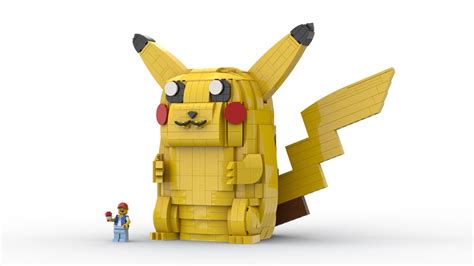 LEGO MOC Lifesize Pikachu by brickfolk | Rebrickable - Build with LEGO