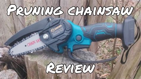 Saker Mini Chainsaw Review, Battery Chainsaw, Amazon Chainsaw review, Pruning Chainsaw - YouTube