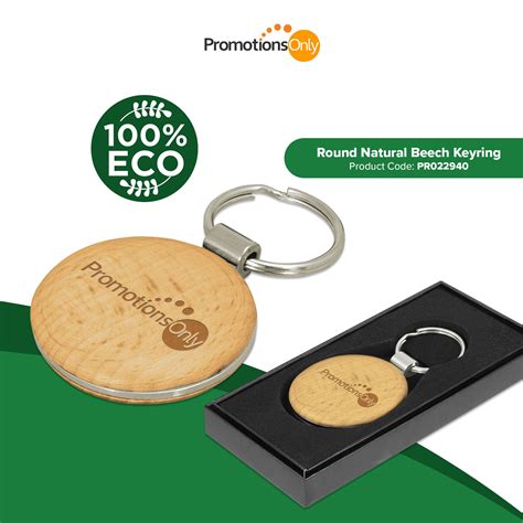 Our 🌞 eco-friendly 🍃 promotional keyrings made of natural wood is perfect for engraving your log ...