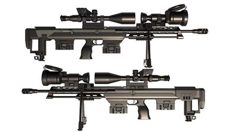 Sniper Rifle DSR-50 3D model | CGTrader