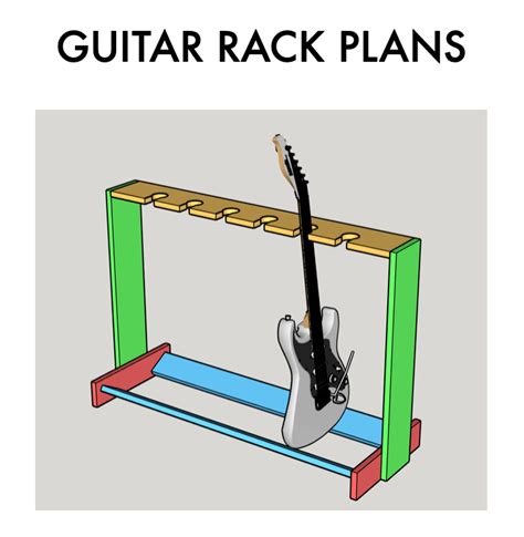 Guitar Rack Plans — 3x3 Custom