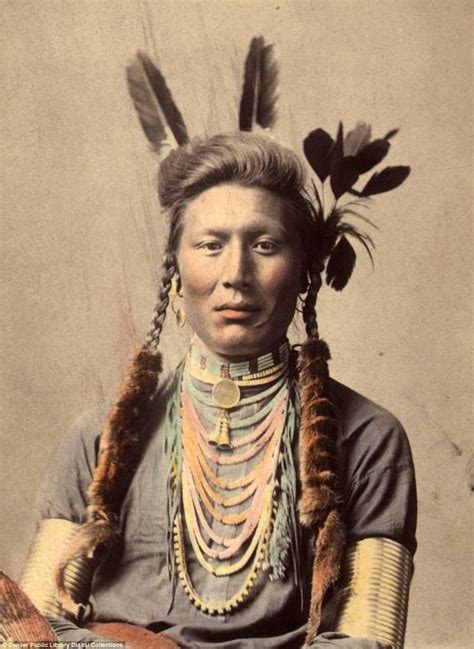 Stunning colored 19th century images show lives of Native Americans | Native american ...