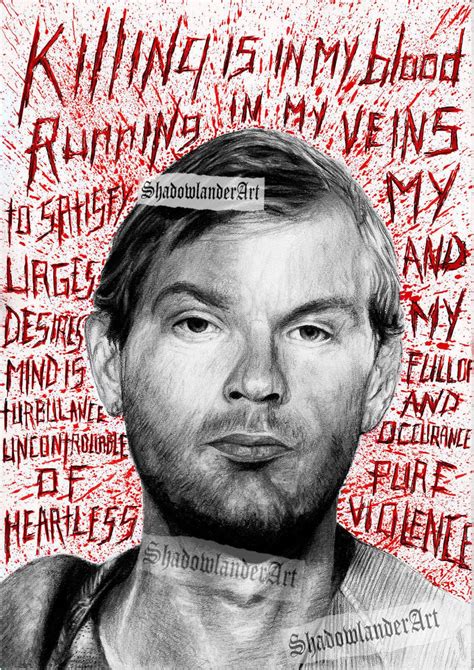 Jeffrey Dahmer heartless Violence Drawing ART PRINT - Etsy