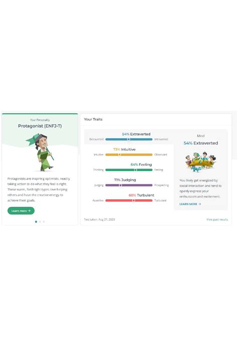 Personality TEST Results - Science, Technology, Engineering, and Mathematics - Studocu