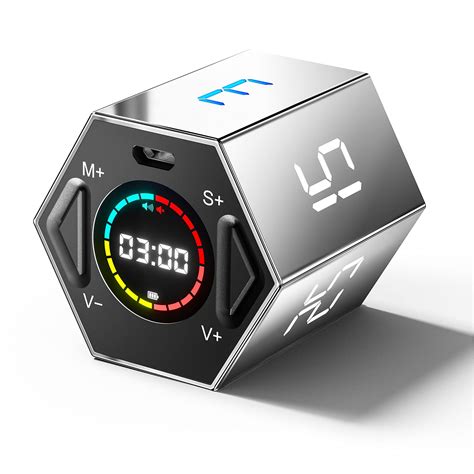 Ticktime Timer, Pomodoro Timer Multi-Function Electronic Digital Cube Timer for Kids, Flip Timer ...