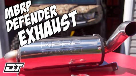 MBRP UTV Exhaust for Can Am Defender HD10 Sounds Awesome! - YouTube