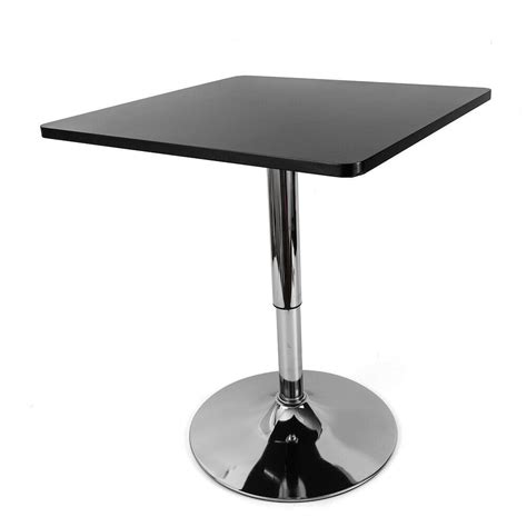 NEW Black Square Bar Table Adjustable Height | Grelly USA