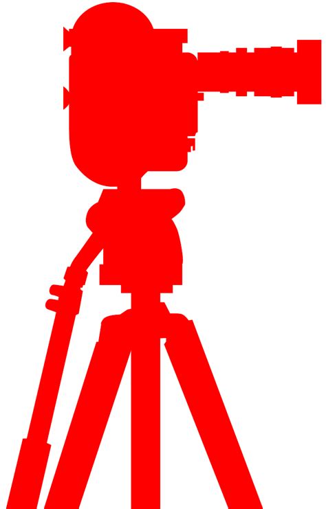 Camera on Tripod Silhouette | Free vector silhouettes