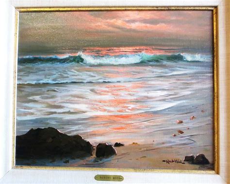 1963 "Surf of Sunset" Oil Painting by Robert Wood For Sale at 1stdibs