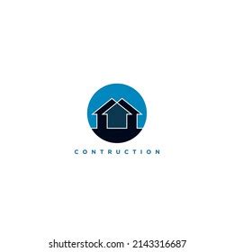 Construction Logo Line Concept Design Stock Vector (Royalty Free) 2143316687 | Shutterstock