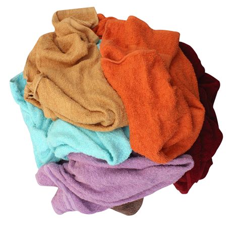 Cleaning Rags - Terry Towelling - Coloured (10Kg Pack) | Quick Clea...