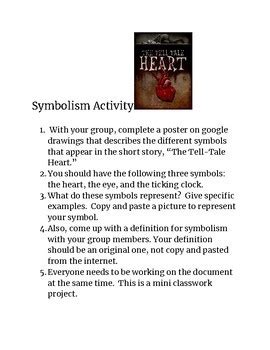 The Tell Tale Heart Symbolism Project by Coffee Teach Repeat 8 | TpT