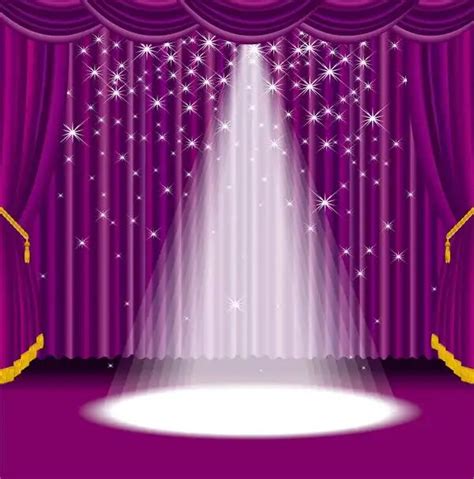 sparkly led stage purple lace curtains Backgrounds Vinyl cloth High quality Computer print wall ...