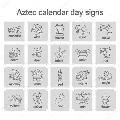 Aztec Calendar Symbols And Meanings | Aztec calendar, Aztec symbols, Symbols and meanings