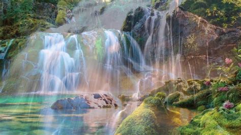 David Sun's Nature Sounds: Relaxing & Peaceful 'Waterfall' - YouTube