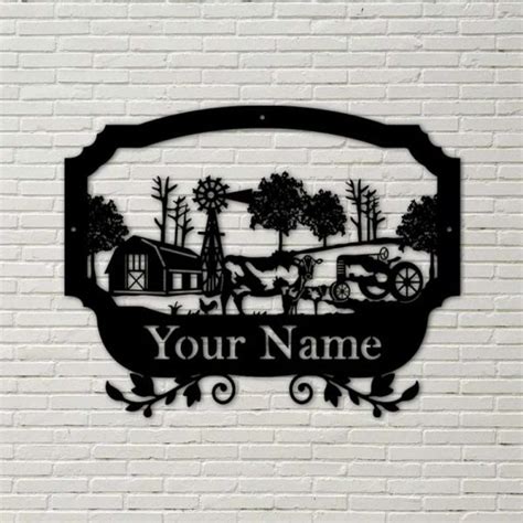 Farm Life Metal Sign Personalized Farmhouse Farm Decor Famer Gift ...