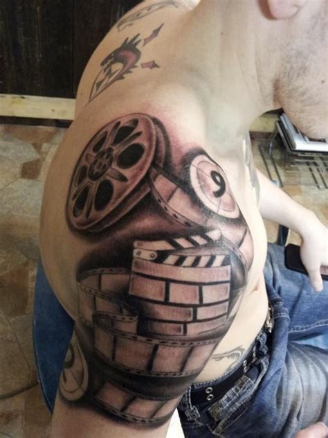 #film #tattoo #movietattoo #filmtattoo #filmstrip #filmstriptattoo #moviereel #reel | Top ...