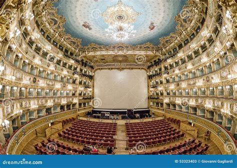 VENICE - APRIL 7, 2014: Interior of La Fenice Theatre. Teatro La Editorial Stock Photo - Image ...