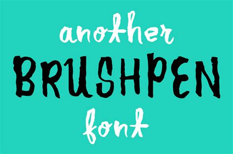 Another Brush Pen Font ~ Display Fonts ~ Creative Market