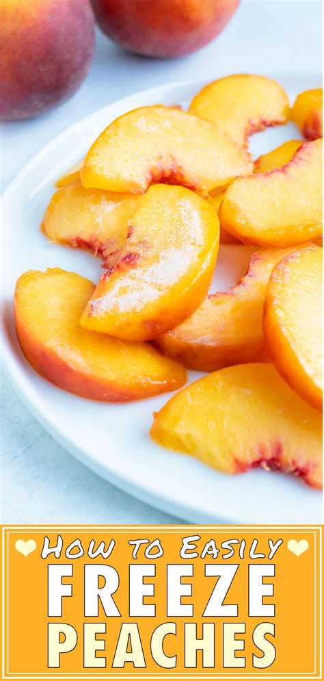 How To Freeze Peaches (Whole or Sliced!) - Evolving Table | Recipe | How to peel peaches ...