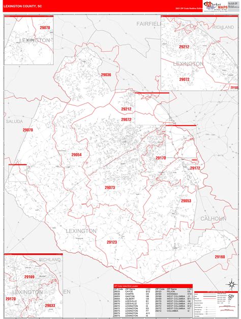 Lexington Sc Zip Code Map - Map