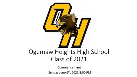 Ogemaw Heights Class of 2022 Commencement - YouTube