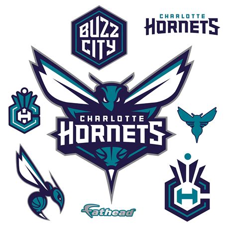 Charlotte Hornets: Logo - Giant Officially Licensed NBA Removable Wall ...