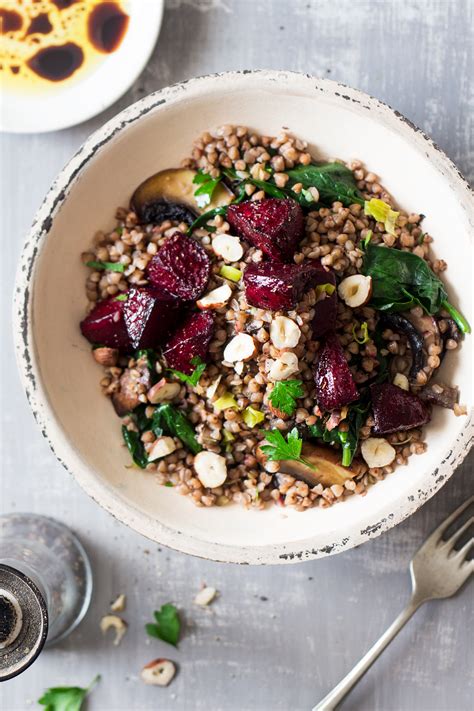 Warm buckwheat and beetroot salad - Lazy Cat Kitchen