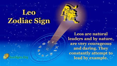 Leo Zodiac Sign Facts, Traits, Money and Compatibility - SunSigns.Org