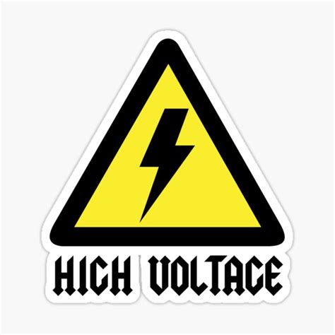 High Voltage Stickers | Redbubble