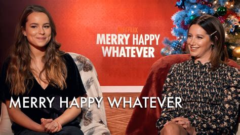 MERRY HAPPY WHATEVER Cast Reveals Their Families' Traditions - YouTube